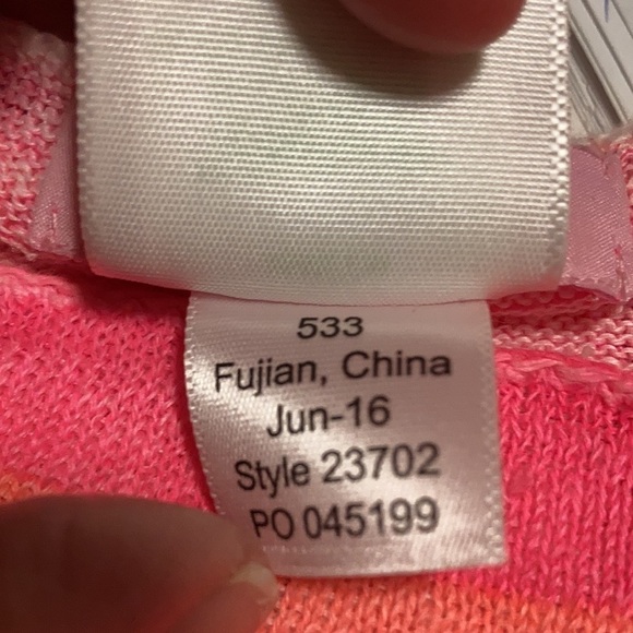 Lilly Pulitzer Camilla Stripe 100% linen Top XS - Picture 5 of 5